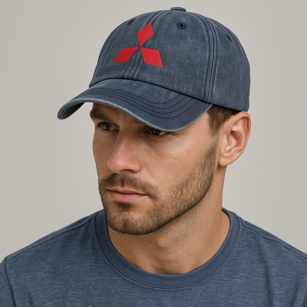 Gorra Mitsubishi – Logo impreso, algodón premium, ajustable