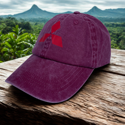 Gorra Mitsubishi – Logo impreso, algodón premium, ajustable