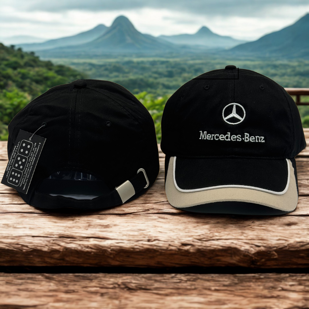 Gorra Mercedes-Benz | Logo Bordado 3D | Ajustable
