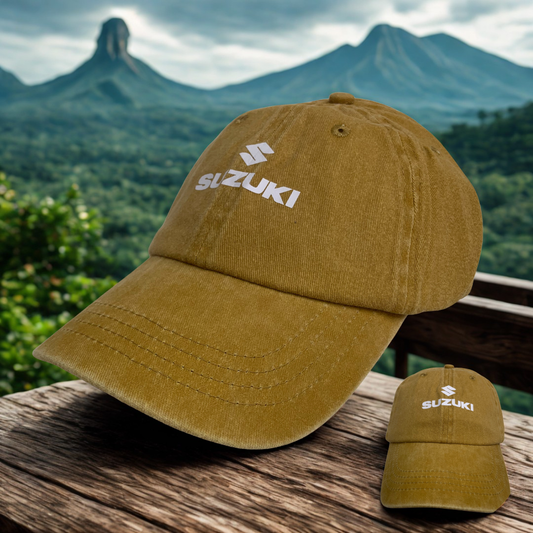 Gorra Suzuki | Diseño Deportivo con Logo Impreso | Ajustable para Hombre