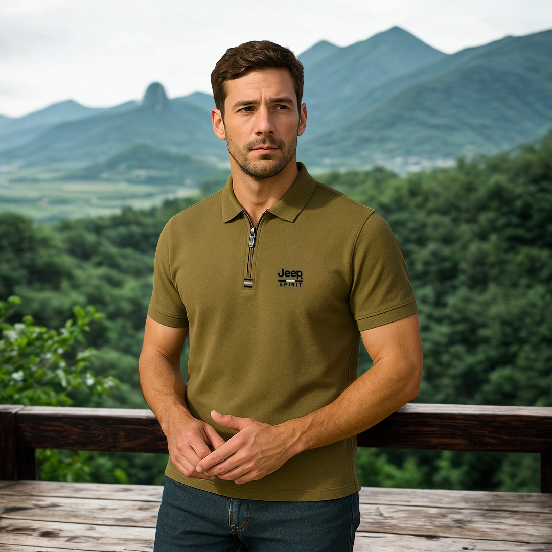 👕 Camisa Polo Jeep de Algodón Piqué | Estilo Fresco y Aventurero