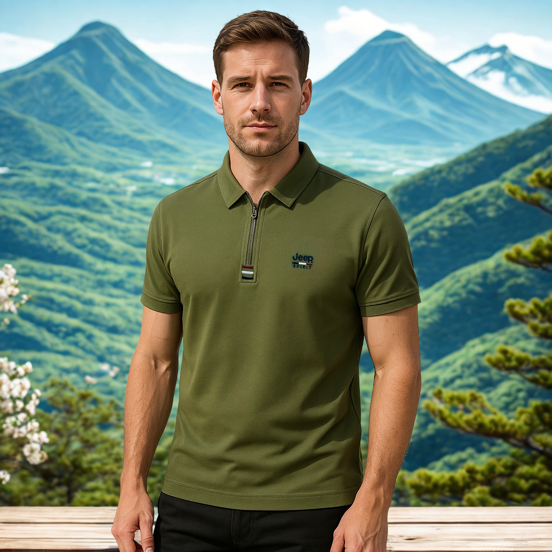 👕 Camisa Polo Jeep de Algodón Piqué | Estilo Fresco y Aventurero