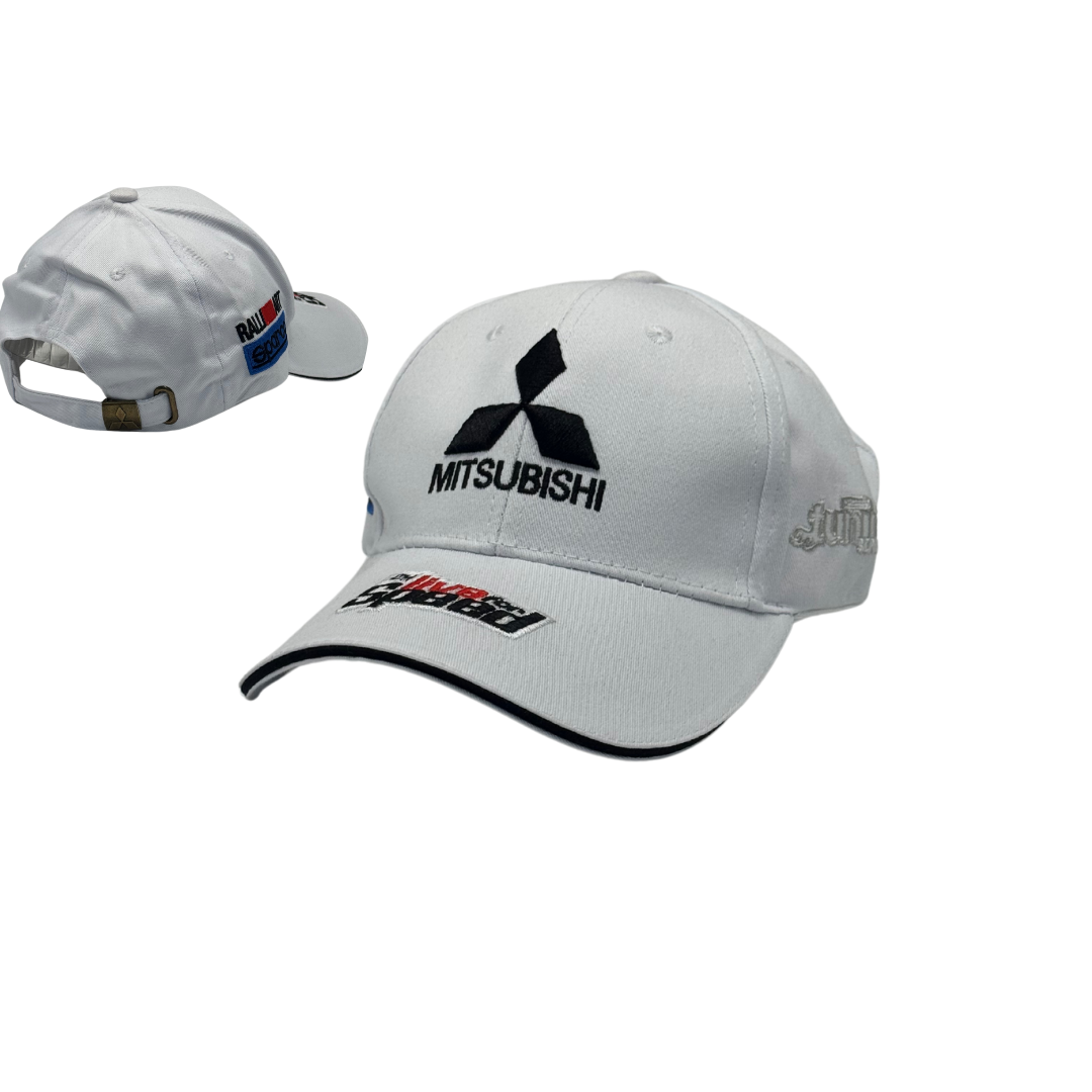 Gorra Mitsubishi – Bordado 3D, algodón premium, ajustable