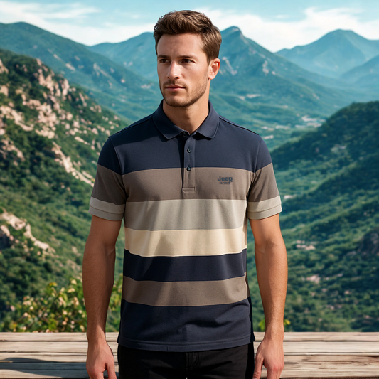 👕 Camisa Polo Jeep de Algodón Piqué | Estilo Fresco y Aventurero