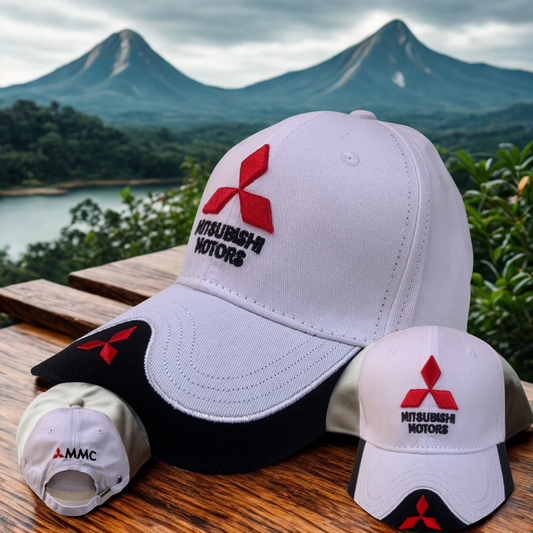 Gorra Mitsubishi – Bordado 3D, algodón premium, ajustable