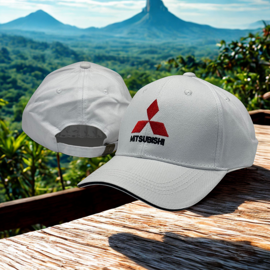 Gorra Mitsubishi – Bordado 3D, algodón premium, ajustable