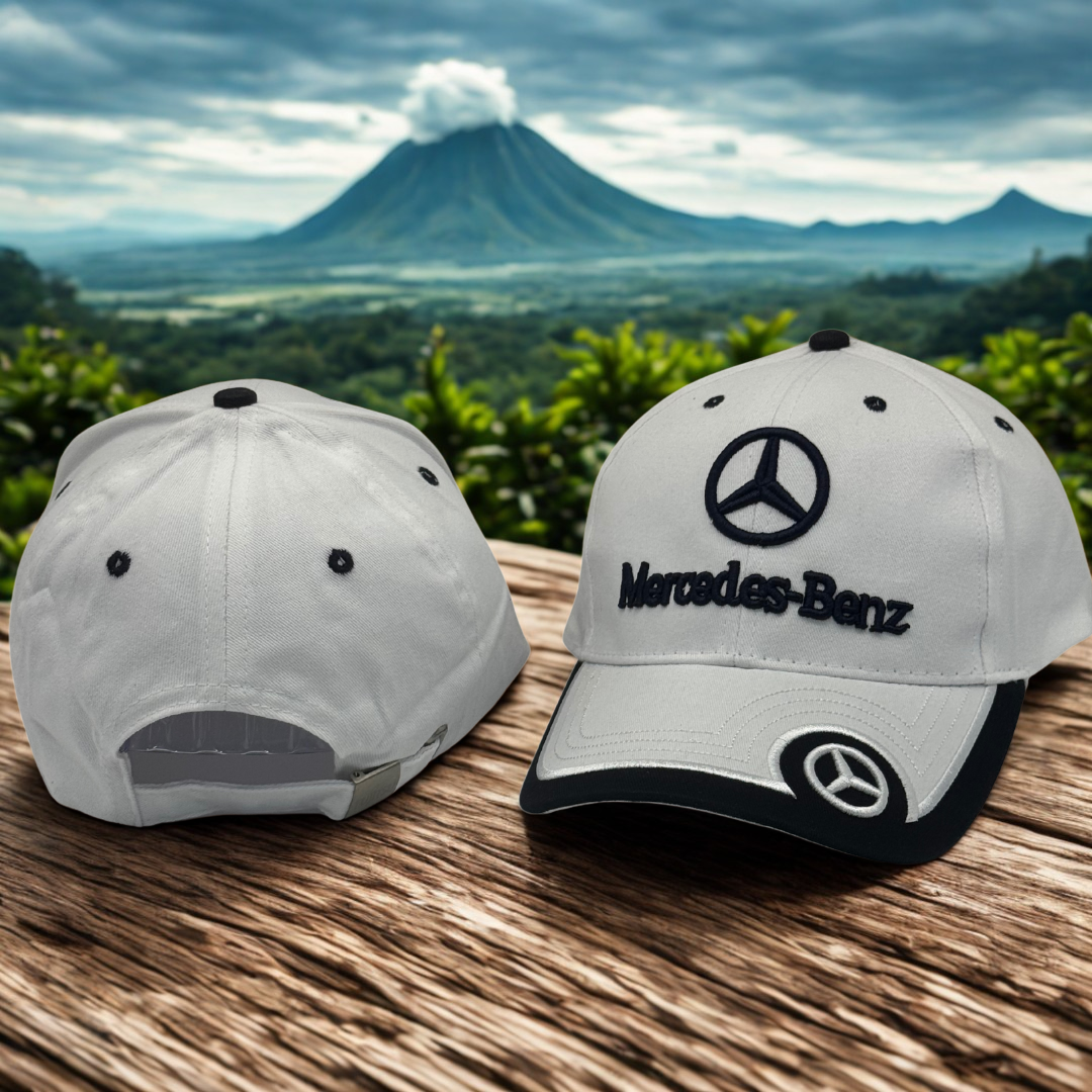 Gorra Mercedes-Benz | Logo Bordado 3D | Ajustable