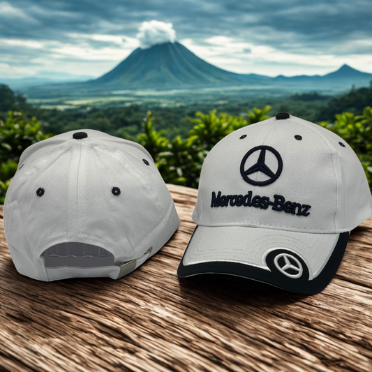 Gorra Mercedes-Benz | Logo Bordado 3D | Ajustable