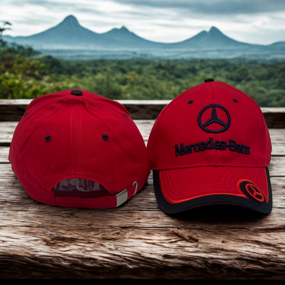 Gorra Mercedes-Benz | Logo Bordado 3D | Ajustable