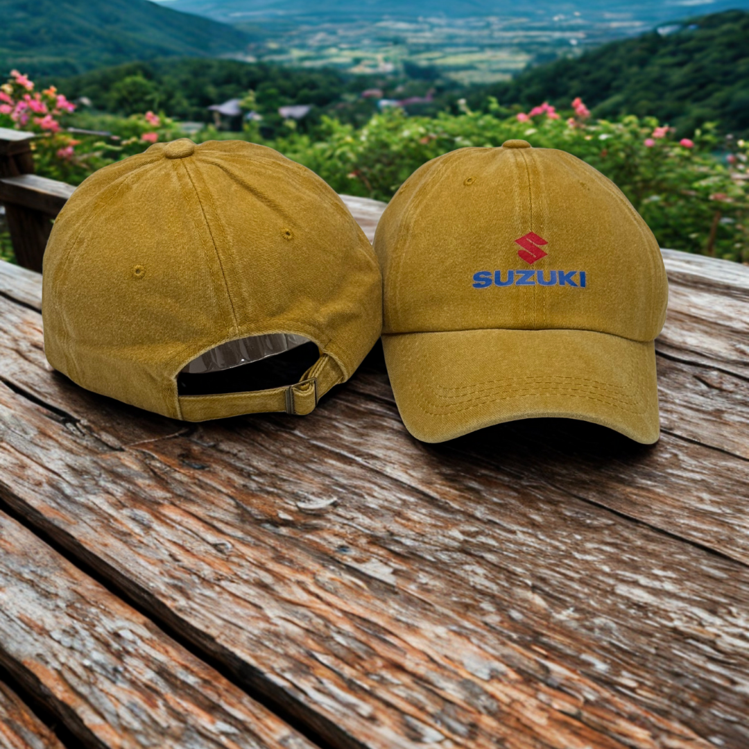 Gorra Suzuki | Diseño Deportivo con Logo Impreso | Ajustable para Hombre
