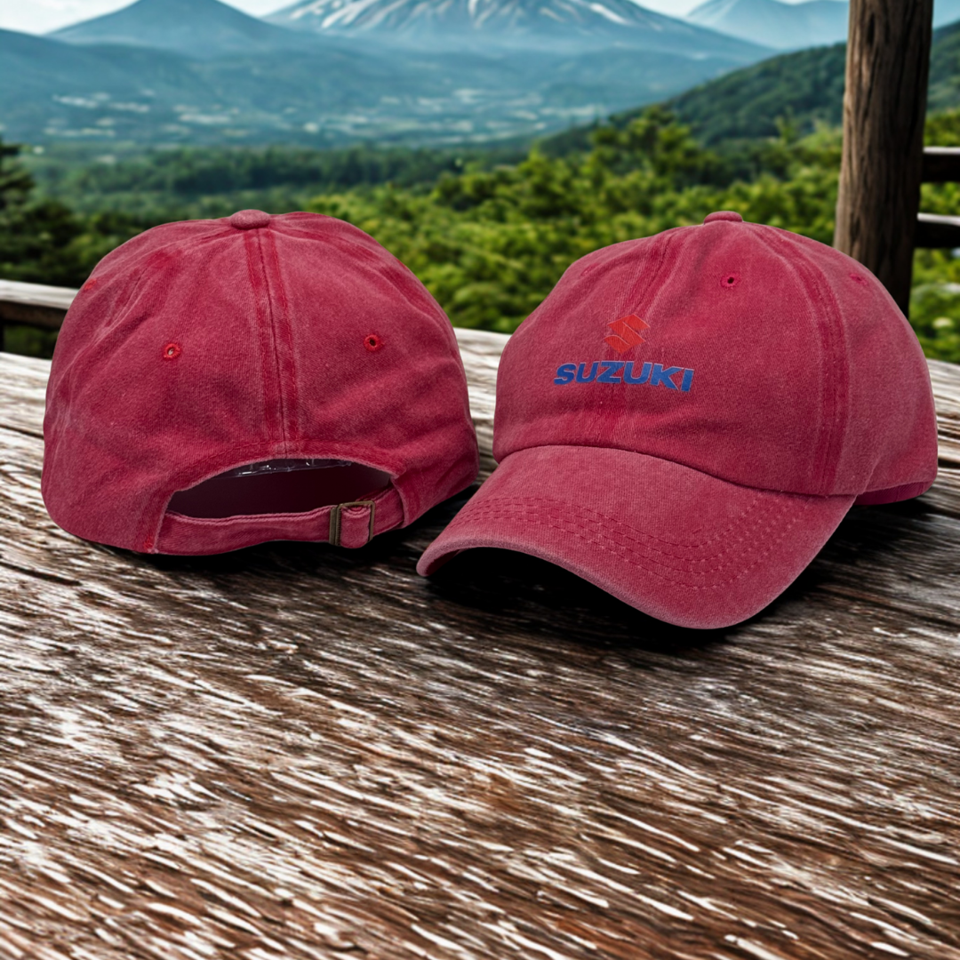 Gorra Suzuki | Diseño Deportivo con Logo Impreso | Ajustable para Hombre