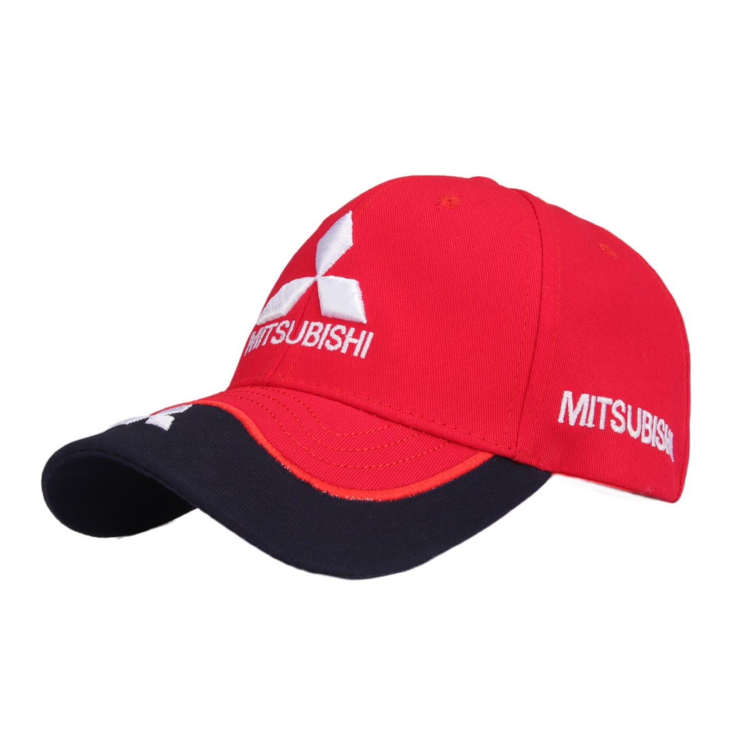 Gorra Mitsubishi – Bordado 3D, algodón, ajustable